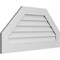 Ekena Millwork Octagonal Top Surface Mount PVC Gable Vent w/ 3-1/2"W x 1"P Standard Frame, 40"W x 20"H GVPOT40X2001SN - alternate 3